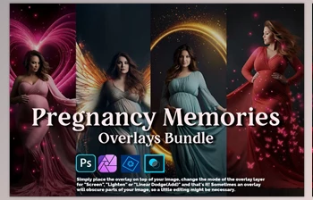 Download Pregnancy Memories <span class='badge badge-warning'>Overlays</span> Bundle (Creative Market 211292082)
