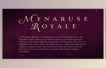 Myfonts - Download Mynaruse Royale <span class='badge badge-warning'>Font</span> Family 6xOTF