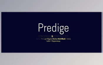 MyFonts - Download Predige - Condensed & Constructed <span class='badge badge-warning'>Font</span> Family 14xOTF