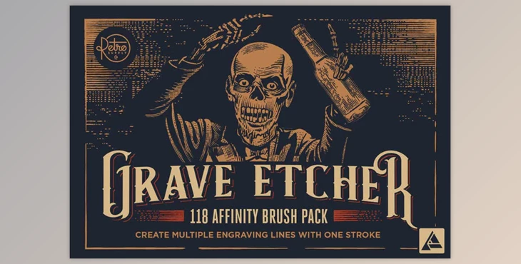 RetroSupply - Download Grave Etcher | Engraving Brushes for Affinity Designer