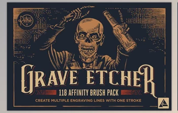 <span class='badge badge-warning'>RetroSupply</span> - Download Grave Etcher | Engraving Brushes for Affinity Designer