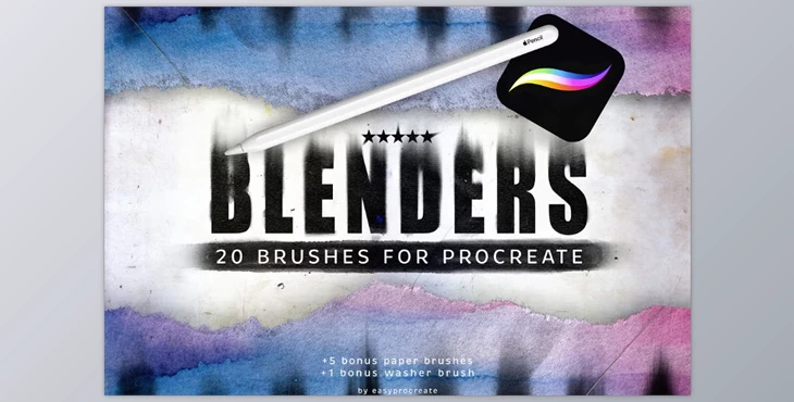 Download Procreate Blending Brushes (CreativeMarket 92025405)