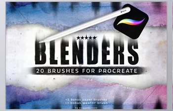 Download Procreate Blending Brushes (<span class='badge badge-warning'>CreativeMarket</span> 92025405)