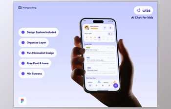 UI8 - Download <span class='badge badge-warning'>Wize</span> - Friendly AI Chat Buddy for Child's