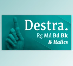 MyFonts - Download Destra - Narrow Serif Complete Family 8xOTF