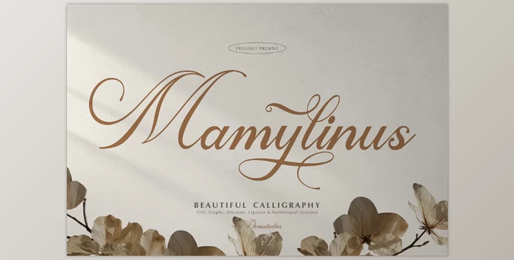 Download Mamylinus | Beautiful Calligraphy (Creative Market 291430974)