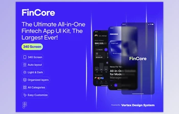<span class='badge badge-warning'>UI8</span> - Download FinCore - Finance & <span class='badge badge-warning'>Banking</span> UI Kit