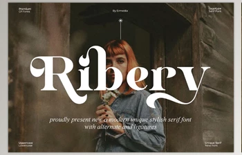 Download Ribery || <span class='badge badge-warning'>Unique</span> Serif Font (Creative Market 291569318)
