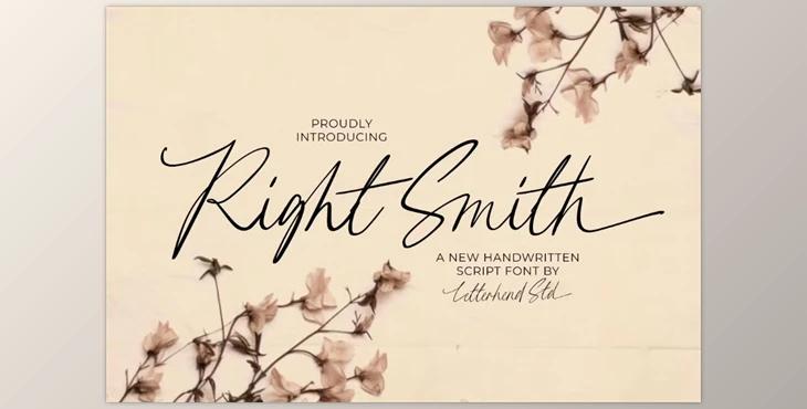 Download Right Smith Wedding Script (Creative Market 291609423)