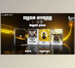 Gumroad - Download RAZUM_INC MEGA BUNDLE PREMIUM FOR PROCREATE 5 (4 in 1)
