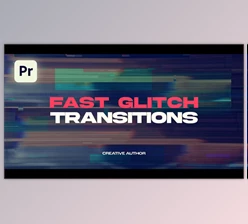 Download Fast Glitch Transitions | Premiere Pro (Videohive 59030390)