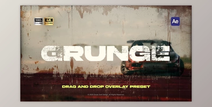 Download Grunge Overlay (Videohive 59087212) - AE Project