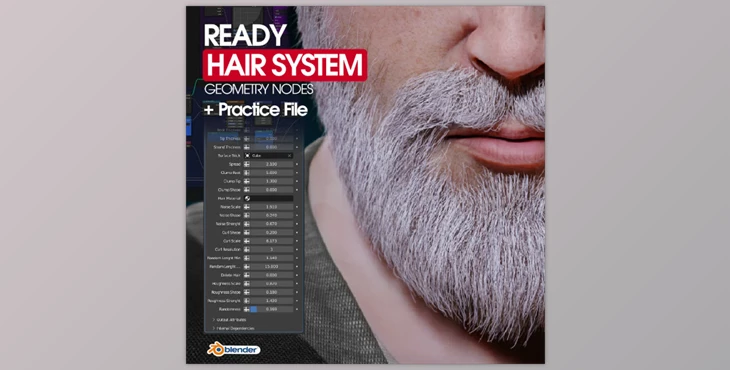 Gumroad - Download Blender Ready Hair System