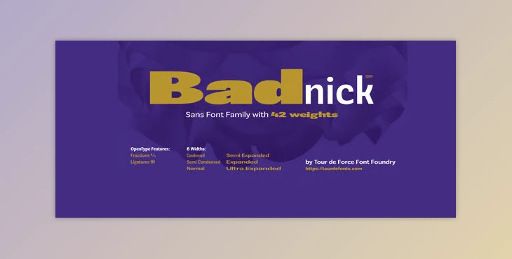 MyFonts - Download Badnick Font Family 42xOTF