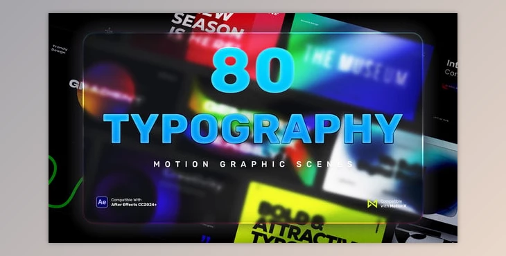 Download 80 Typography Scenes | After Effects (Videohive 59083459)