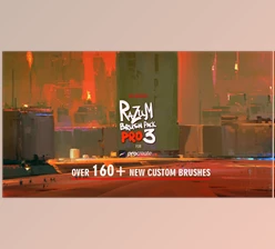 Gumroad - Download RAZUM_INC BRUSH PACK PRO 3 for PROCREATE 5