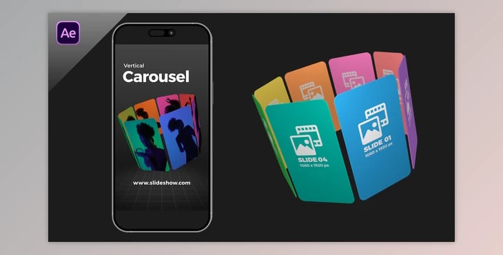 Download Vertical Carousel Slideshow (Videohive 59048274) - AE Project