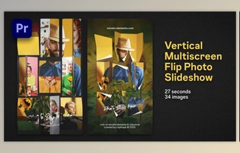 Download Vertical <span class='badge badge-warning'>Multiscreen</span> Flip Photo Slideshow | Premiere Pro (Videohive 59037248)
