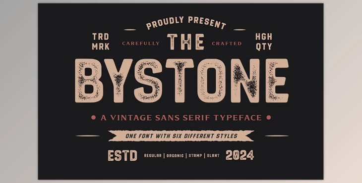 Download Bystone Vintage Display Sans Serif (Creative Market 291593042)
