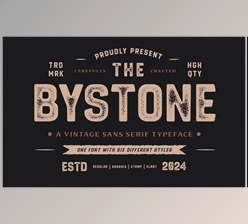 Download Bystone Vintage Display Sans Serif (Creative Market 291593042)