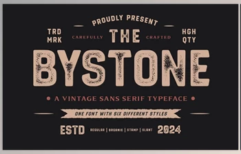 Download Bystone Vintage <span class='badge badge-warning'>Display</span> Sans Serif (Creative Market 291593042)