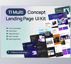 UI8 - Download Landing page Bundle - 11 Multiconcept Landing Page template