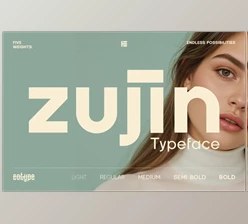 Download Zujin Geometric Sans Serif (Creative Market 291685726)