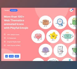 UI8 - Download Tinies Animated More than 100 colorful and funny tiny animated Icons