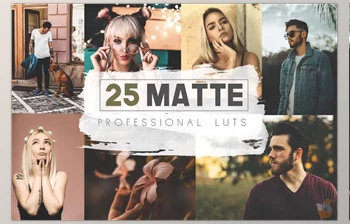 Download 25 <span class='badge badge-warning'>Matte</span> LUTs and Presets Pack (Creative Market 291338591)