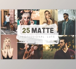Download 25 Matte LUTs and Presets Pack (Creative Market 291338591)