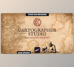 Etsy - Download Cartographer Studio Map Making Toolkit For PROCREATE
