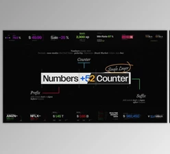 Download Numbers Counter Text Animation Pack | Text Preset Tool & 53 Premade Scene Setups (Videohive 59187519)