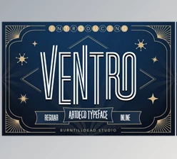 Download Ventro Art Deco Font (Creative Market 291689391)