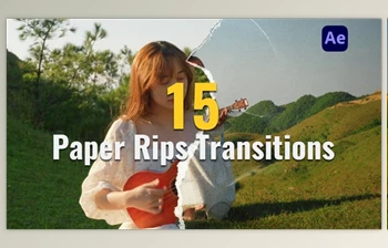 Download 15 <span class='badge badge-warning'>Paper</span> Rips & Folds Transitions (Videohive 59155562) - AE Project