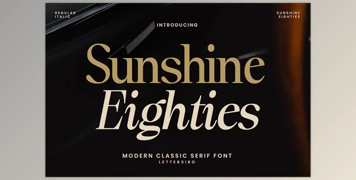 Download Sunshine Eighties Modern Classic Serif (Creative Market 291692841)
