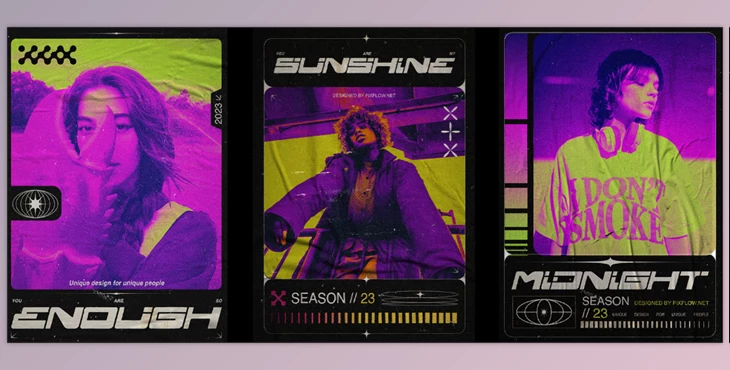 Pixflow - Download Acid Retro Posters