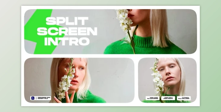 Download Split Screen Intro - Multiscreen Slideshow I MOGRT (Videohive 59143775) - PR Project