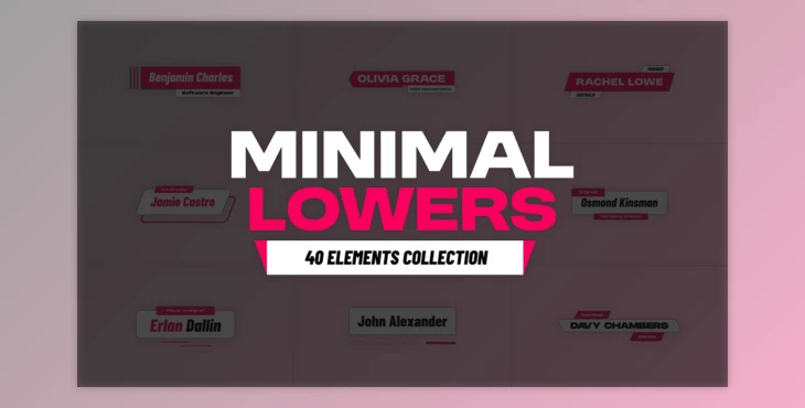 Download Minimal Lower Thirds | Premiere Pro (Videohive 59134061)
