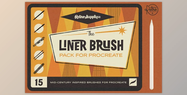 RetroSupply - Download The Liner Brush Pack for Procreate