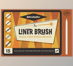 RetroSupply - Download The Liner Brush Pack for Procreate