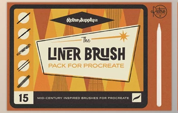 RetroSupply - Download The Liner Brush <span class='badge badge-warning'>Pack</span> for Procreate