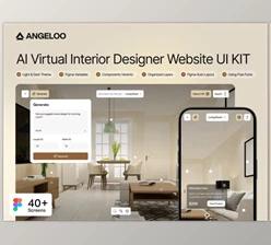 UI8 - Download Angeloo - AI Virtual Interior Designer Website UI KIT