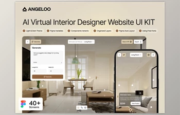 UI8 - Download Angeloo - AI Virtual Interior Designer Website UI KIT