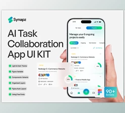 UI8 - Download Synapz - AI Task Collaboration App UI KIT
