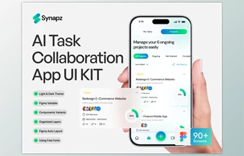 UI8 - Download Synapz - AI Task Collaboration App UI <span class='badge badge-warning'>KIT</span>