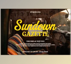 Download Sundown Gazette Vintage Display (Creative Market 291697297)