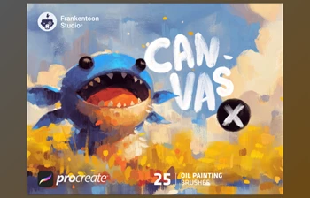 Gumroad - Download Canvas X - <span class='badge badge-warning'>Procreate</span> <span class='badge badge-warning'>Brush</span> Pack