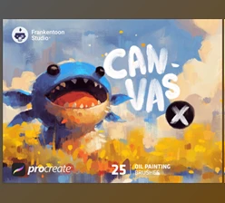 Gumroad - Download Canvas X - Procreate Brush Pack