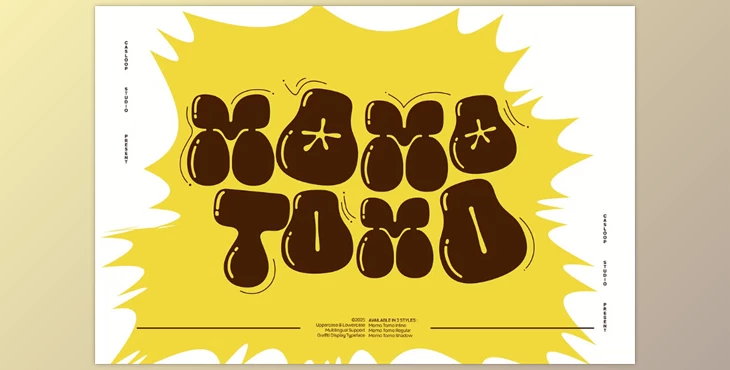 Download MOMO TOMO - Graffiti Pop Bubble Font (Creative Market 291661497)