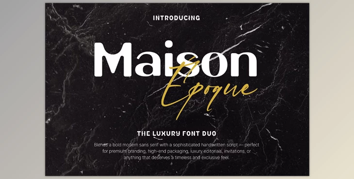 Download Maison Epoque – The Luxury Font Duo (Creative Market 291732650)